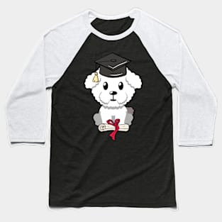 Cute furry dog is a graduate Baseball T-Shirt